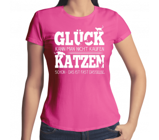Glück kann man nicht kaufen - Katzen schon T-Shirt Hoodie Sport & Freizeit 18,90 €