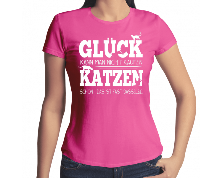 Glück kann man nicht kaufen - Katzen schon T-Shirt Hoodie Sport & Freizeit 18,90 €