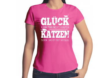 Glück kann man nicht kaufen - Katzen schon T-Shirt Hoodie Sport & Freizeit 18,90 €