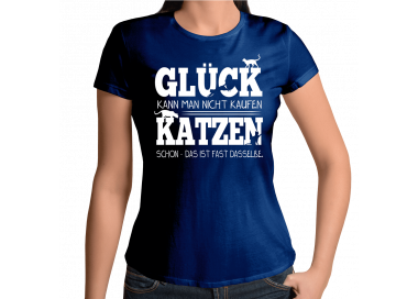 Glück kann man nicht kaufen - Katzen schon T-Shirt Hoodie Sport & Freizeit 18,90 €