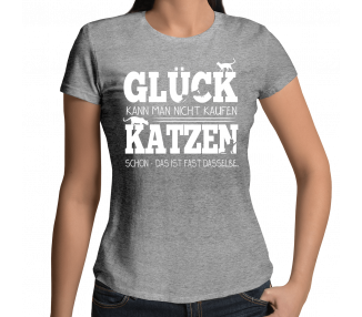 Glück kann man nicht kaufen - Katzen schon T-Shirt Hoodie Sport & Freizeit 18,90 €