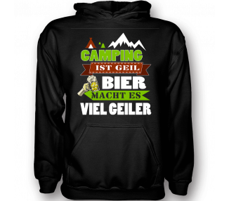 Camping ist Geil - Bier macht es viel geiler T-Shirt Hoodie Sport & Freizeit 17,90 €