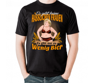 Es gibt keine hässlichen Frauen, es gibt nur zu wenig Bier Merkel Satire T-Shirt Hoodie Politik 18,90 €