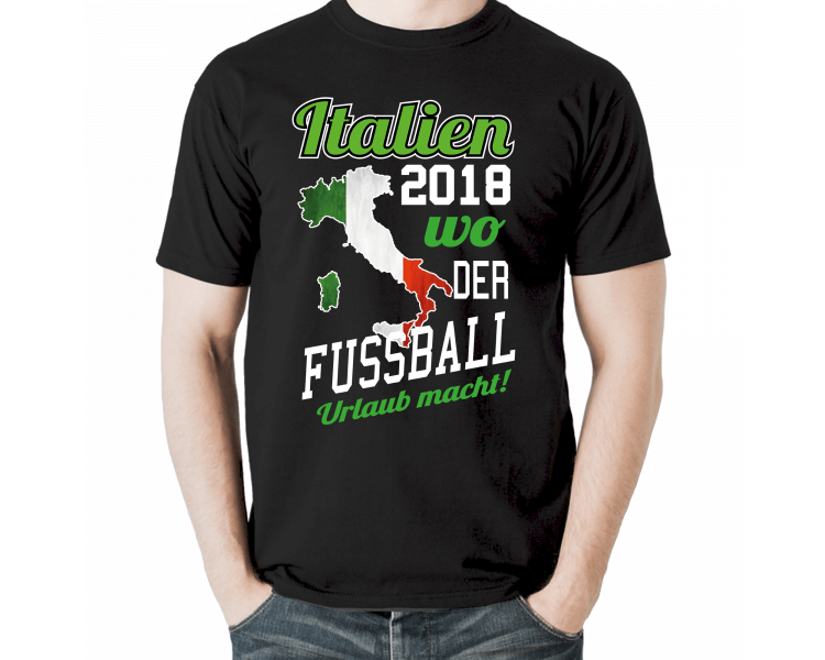 Italien 2018 - wo der Fussball Urlaub macht T-Shirt Sport & Freizeit 18,90 €