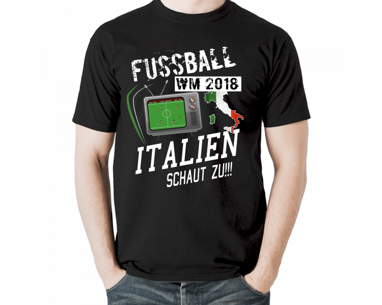 Fussball WM 2018 Italien schaut zu - Fan T-Shirt Sport & Freizeit 18,90 €