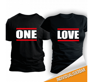 Paarshirt schwarz 2er-Set One LOVE T-Shirt 2 Paar-Shirts 30,00 €