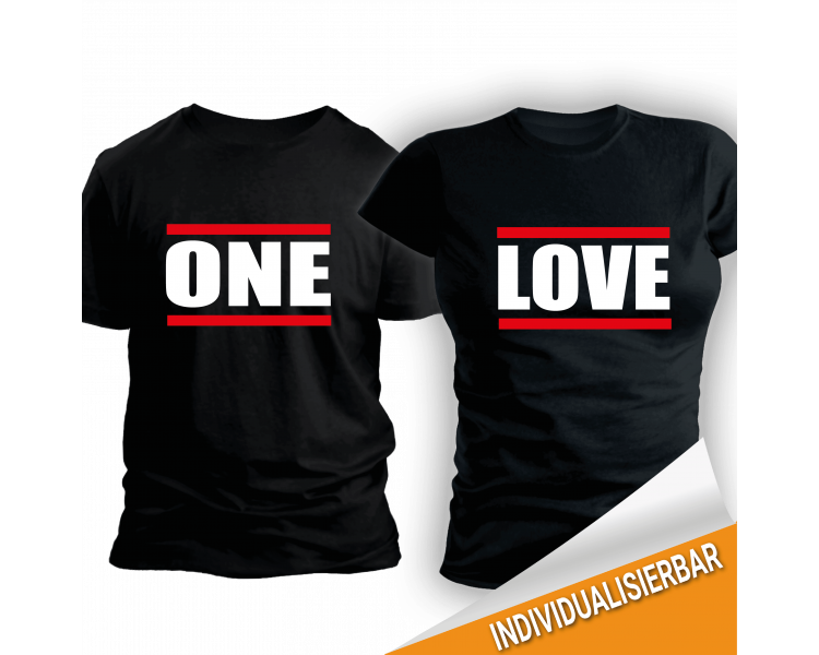 Paarshirt schwarz 2er-Set One LOVE T-Shirt 2 Paar-Shirts 30,00 €