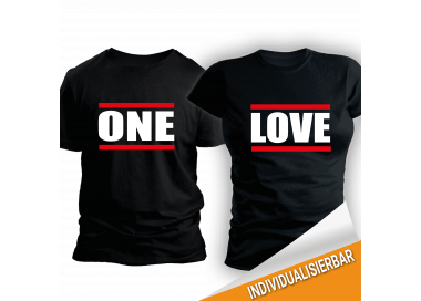 Paarshirt schwarz 2er-Set One LOVE T-Shirt 2 Paar-Shirts 30,00 €
