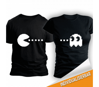 Paarshirt schwarz 2er-Set Pacman Retro Shirt Paar-Shirts 30,00 €