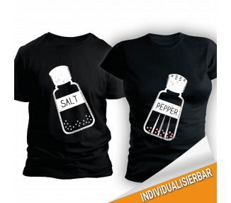 Paarshirt schwarz 2er-Set Salt & Pepper T-Shirt Paar-Shirts 30,00 €