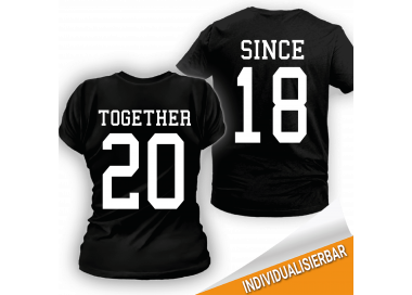 Paarshirt schwarz 2er-Set Together since T-Shirt Paar-Shirts 30,00 €