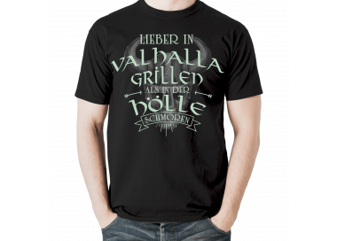 LIEBER GRILLEN IN VALHALLA! T-Shirt Hoodie Politik 18,90 €