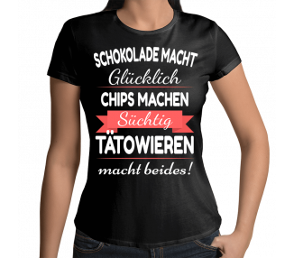 Tätowieren macht glücklich und Süchtig T-Shirt Hoodie Party, Fun & Urlaub 18,90 €
