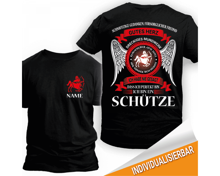 Sternzeichen \\"Schütze\\" personalisierbar T-Shirt Hoodie Geburtstag 18,90 €