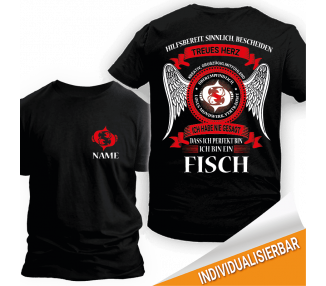 Sternzeichen \\"Fisch\\" personalisierbar T-Shirt Hoodie Geburtstag 18,90 €