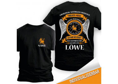 Sternzeichen Löwe personalisierbar T-Shirt Hoodie Geburtstag 18,90 €