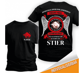 Sternzeichen Stier personalisierbar T-Shirt Hoodie Geburtstag 18,90 €