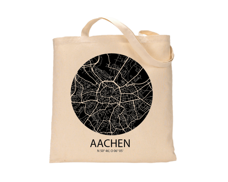 Jutebeutel nature \\"Aachen Sky Eye negativ\\" Zubehör & Geschenke 9,99 €
