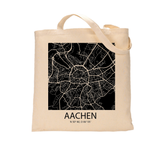 Jutebeutel nature \\"Aachen Sky Block negativ \\" Zubehör & Geschenke 9,99 €