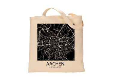 Jutebeutel nature \\"Aachen Sky Block negativ \\" Zubehör & Geschenke 9,99 €