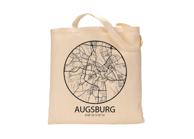 Jutebeutel nature \\"Augsburg Sky Eye Kontur\\" Zubehör & Geschenke 9,99 €