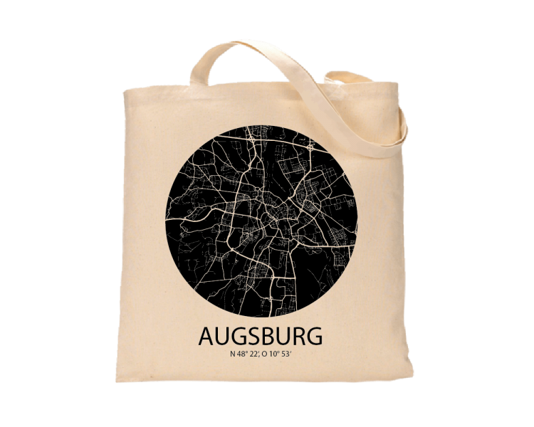 Jutebeutel nature \\"Augsburg Sky Eye negativ\\" Zubehör & Geschenke 9,99 €