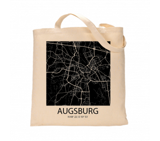 Jutebeutel nature \\"Augsburg Sky Block negativ \\" Zubehör & Geschenke 9,99 €