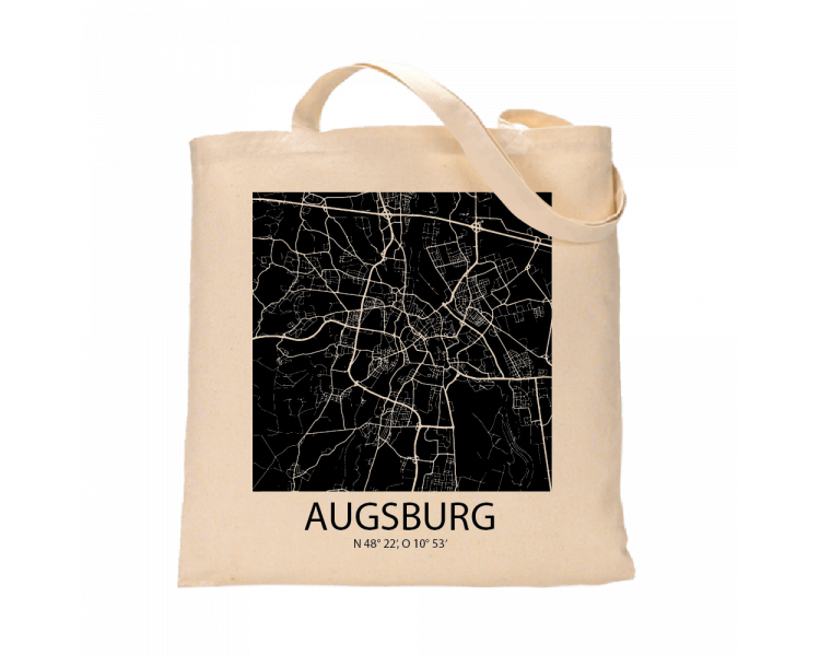 Jutebeutel nature \\"Augsburg Sky Block negativ \\" Zubehör & Geschenke 9,99 €