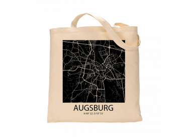 Jutebeutel nature \\"Augsburg Sky Block negativ \\" Zubehör & Geschenke 9,99 €