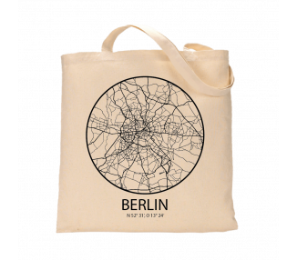 Jutebeutel nature \\"Berlin Sky Eye kontur \\" Zubehör & Geschenke 9,99 €
