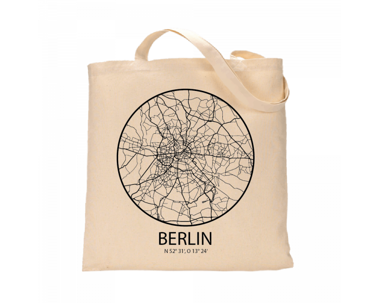Jutebeutel nature \\"Berlin Sky Eye kontur \\" Zubehör & Geschenke 9,99 €