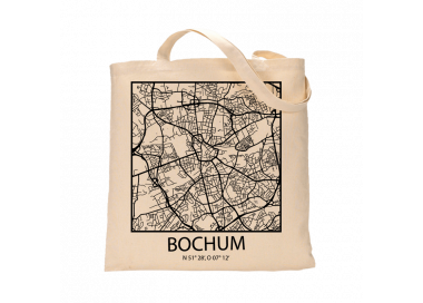 Jutebeutel nature \\"Bochum Sky Eye Block Kontur\\" Zubehör & Geschenke 9,99 €