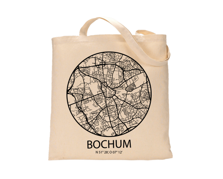 Jutebeutel nature \\"Bochum Sky Eye Kontur\\" Zubehör & Geschenke 9,99 €