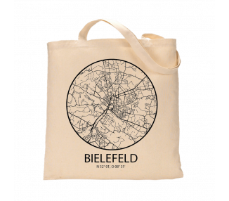 Jutebeutel nature \\"Bielefeld Sky Eye Kontur\\" Zubehör & Geschenke 9,99 €