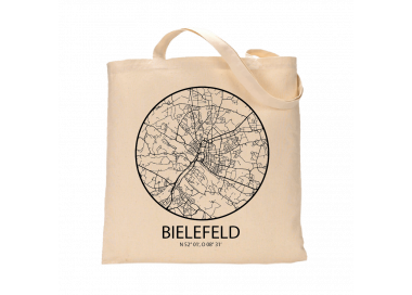 Jutebeutel nature \\"Bielefeld Sky Eye Kontur\\" Zubehör & Geschenke 9,99 €