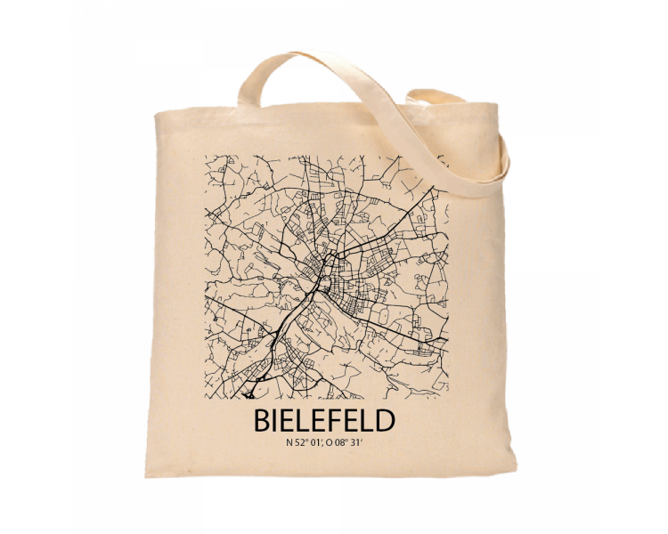 Jutebeutel nature \\"Bielefeld Sky Block\\" Zubehör & Geschenke 9,99 €