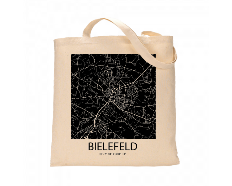 Jutebeutel nature \\"Bielefeld Sky Block negativ\\" Zubehör & Geschenke 9,99 €