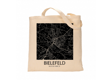 Jutebeutel nature \\"Bielefeld Sky Block negativ\\" Zubehör & Geschenke 9,99 €