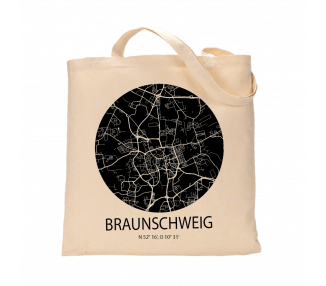 Jutebeutel nature \\"Braunschweig Sky Eye negativ\\" Zubehör & Geschenke 9,99 €