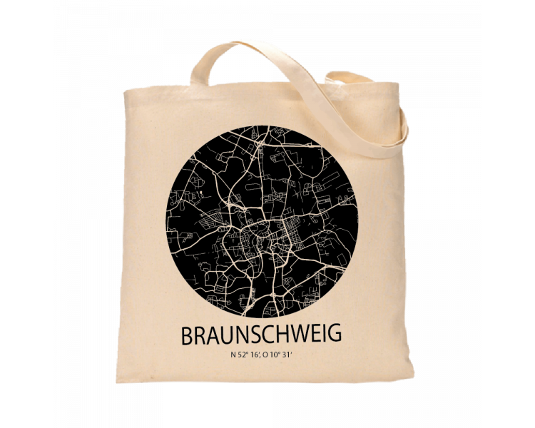 Jutebeutel nature \\"Braunschweig Sky Eye negativ\\" Zubehör & Geschenke 9,99 €