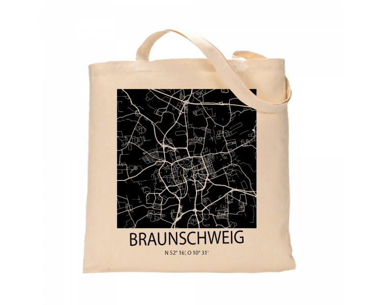 Jutebeutel nature \\"Braunschweig Sky Block negativ\\" Zubehör & Geschenke 9,99 €