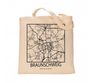 Jutebeutel nature \\"Braunschweig Sky Block mit Kontur\\" Zubehör & Geschenke 9,99 €