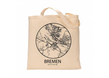 Jutebeutel nature \\"Bremen Sky Eye mit Kontur\\" Zubehör & Geschenke 9,99 €