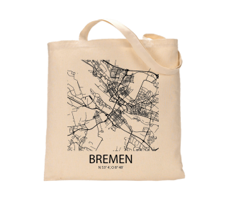 Jutebeutel nature \\"Bremen Sky Block\\" Zubehör & Geschenke 9,99 €
