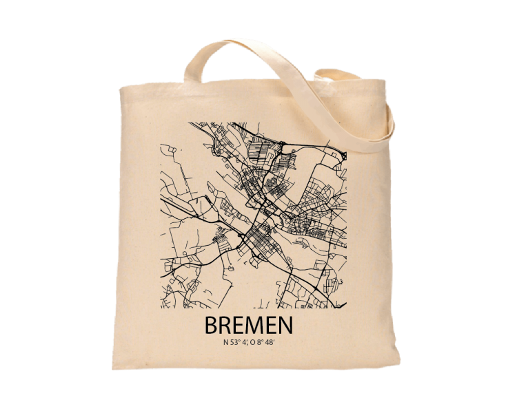 Jutebeutel nature \\"Bremen Sky Block\\" Zubehör & Geschenke 9,99 €