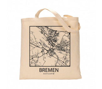 Jutebeutel nature \\"Bremen Sky Block mit Kontur\\" Zubehör & Geschenke 9,99 €