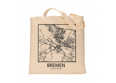 Jutebeutel nature \\"Bremen Sky Block mit Kontur\\" Zubehör & Geschenke 9,99 €