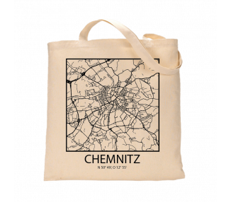 Jutebeutel nature \\"Chemnitz Sky Block mit Kontur\\" Zubehör & Geschenke 9,99 €