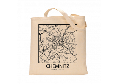 Jutebeutel nature \\"Chemnitz Sky Block mit Kontur\\" Zubehör & Geschenke 9,99 €
