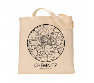 Jutebeutel nature \\"Chemnitz Sky Eye mit Kontur\\" Zubehör & Geschenke 9,99 €